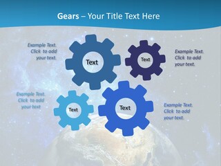 Planet Earth From Space PowerPoint Template