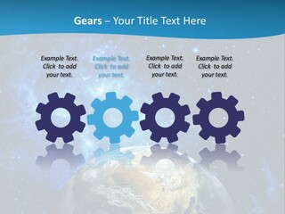 Planet Earth From Space PowerPoint Template