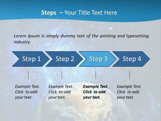 Planet Earth From Space PowerPoint Template