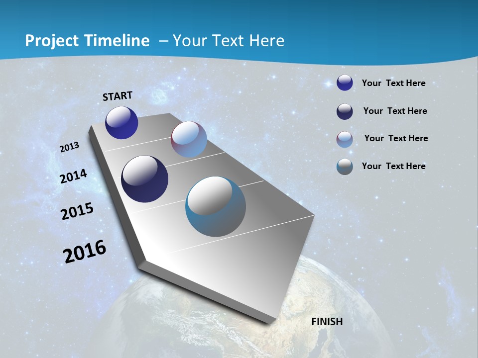 Planet Earth From Space PowerPoint Template