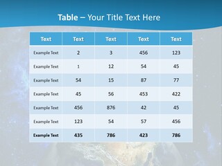 Planet Earth From Space PowerPoint Template