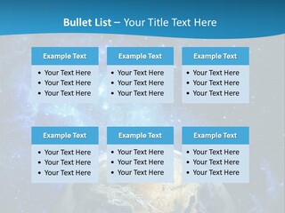 Planet Earth From Space PowerPoint Template