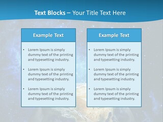 Planet Earth From Space PowerPoint Template