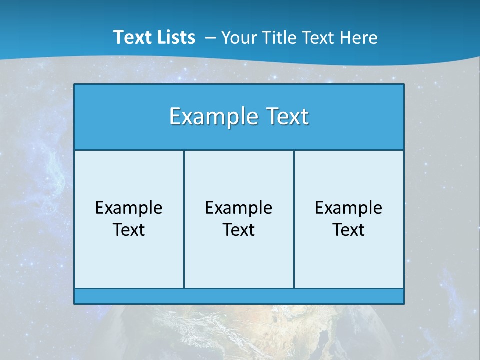 Planet Earth From Space PowerPoint Template