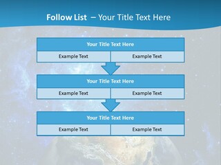 Planet Earth From Space PowerPoint Template