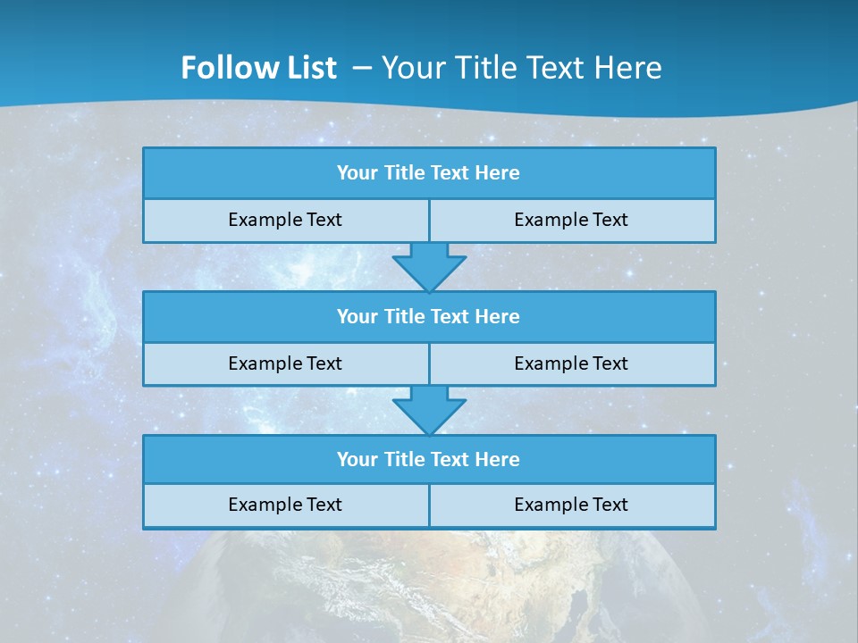 Planet Earth From Space PowerPoint Template