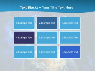 Planet Earth From Space PowerPoint Template