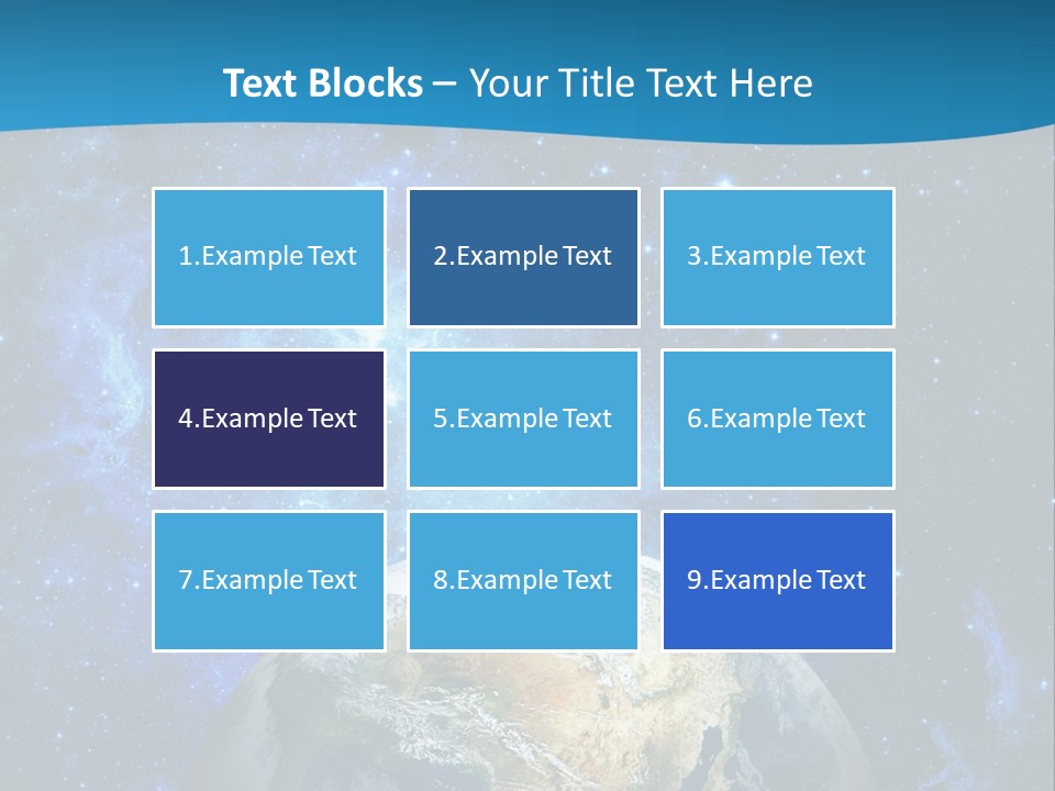 Planet Earth From Space PowerPoint Template