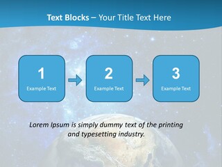 Planet Earth From Space PowerPoint Template