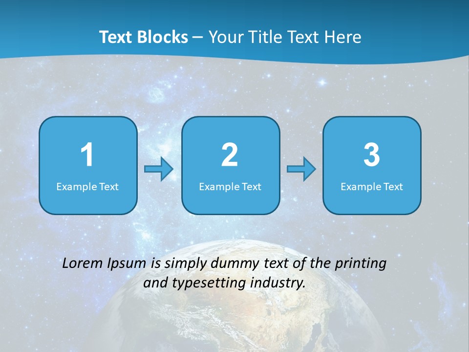 Planet Earth From Space PowerPoint Template