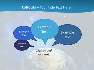 Planet Earth From Space PowerPoint Template