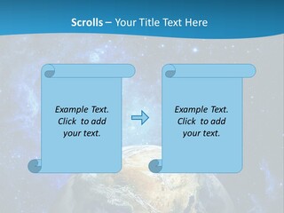 Planet Earth From Space PowerPoint Template