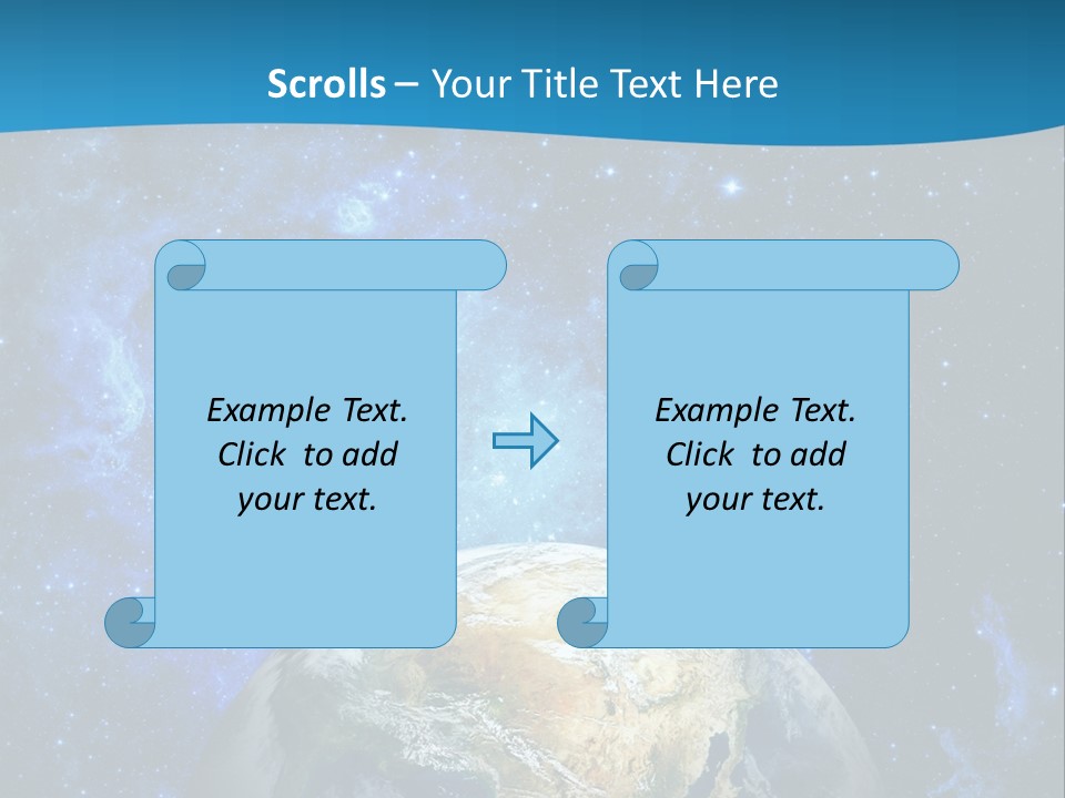Planet Earth From Space PowerPoint Template
