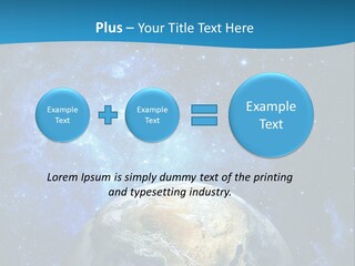 Planet Earth From Space PowerPoint Template