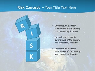 Planet Earth From Space PowerPoint Template