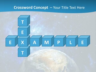 Planet Earth From Space PowerPoint Template