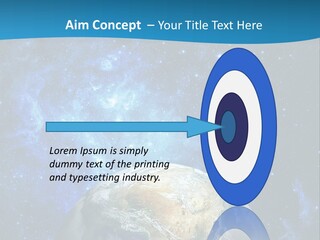 Planet Earth From Space PowerPoint Template