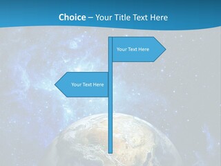 Planet Earth From Space PowerPoint Template