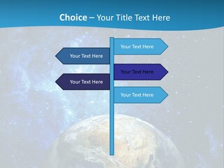 Planet Earth From Space PowerPoint Template