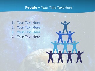 Planet Earth From Space PowerPoint Template