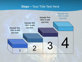 Planet Earth From Space PowerPoint Template