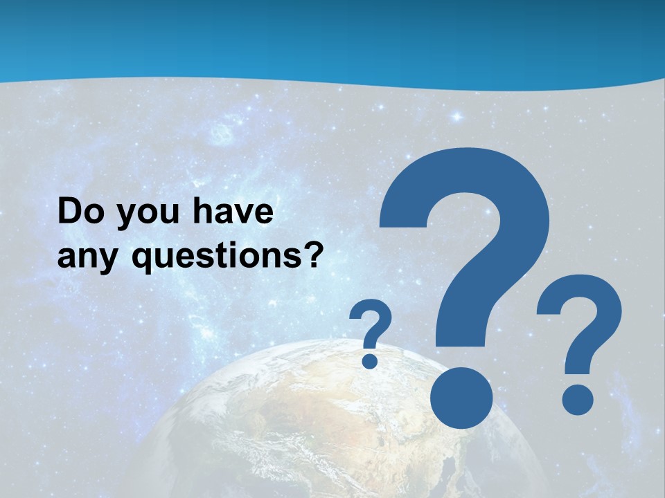 Planet Earth From Space PowerPoint Template