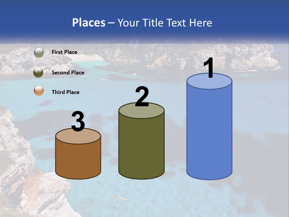 An Island In The Ocean PowerPoint Template