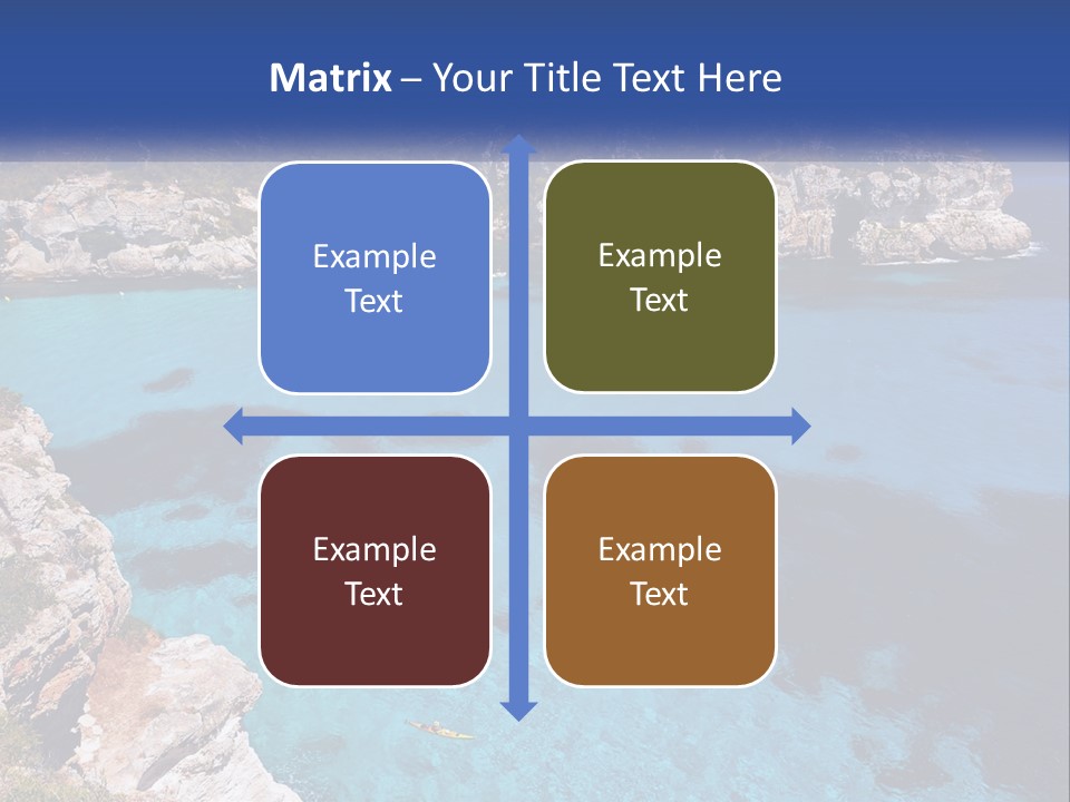 An Island In The Ocean PowerPoint Template