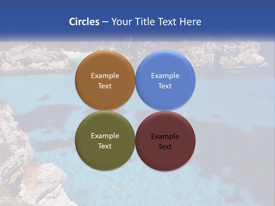 An Island In The Ocean PowerPoint Template