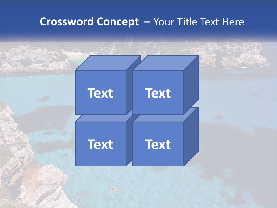 An Island In The Ocean PowerPoint Template