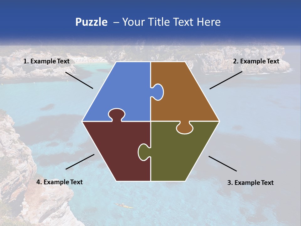 An Island In The Ocean PowerPoint Template