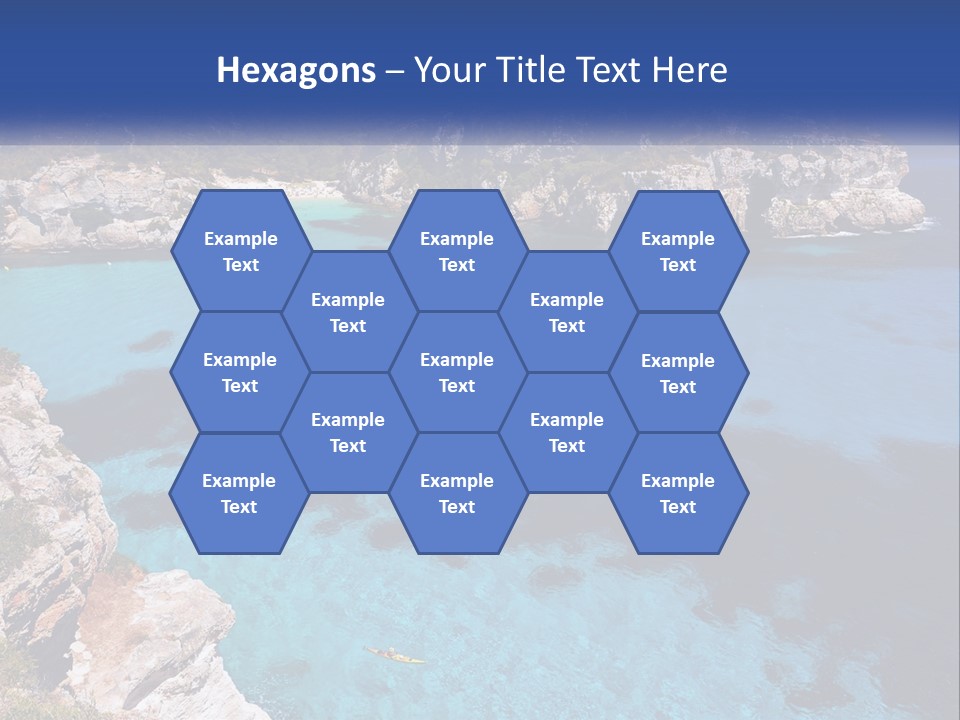 An Island In The Ocean PowerPoint Template