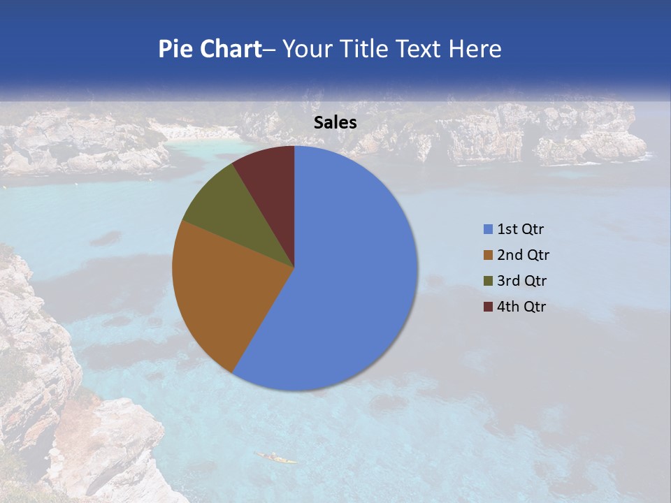 An Island In The Ocean PowerPoint Template