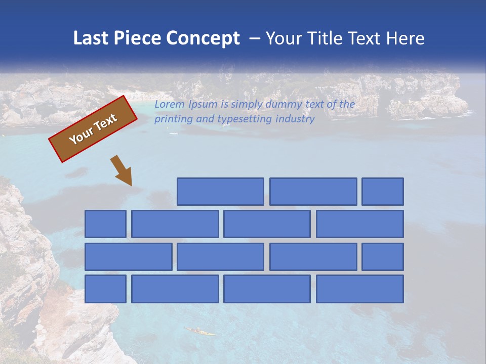 An Island In The Ocean PowerPoint Template