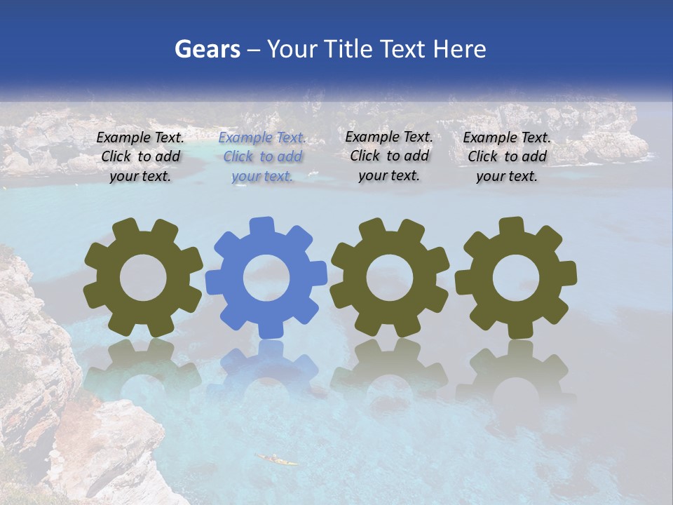 An Island In The Ocean PowerPoint Template