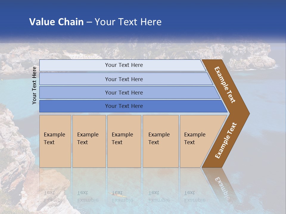 An Island In The Ocean PowerPoint Template