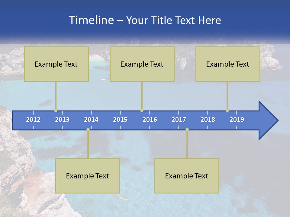 An Island In The Ocean PowerPoint Template