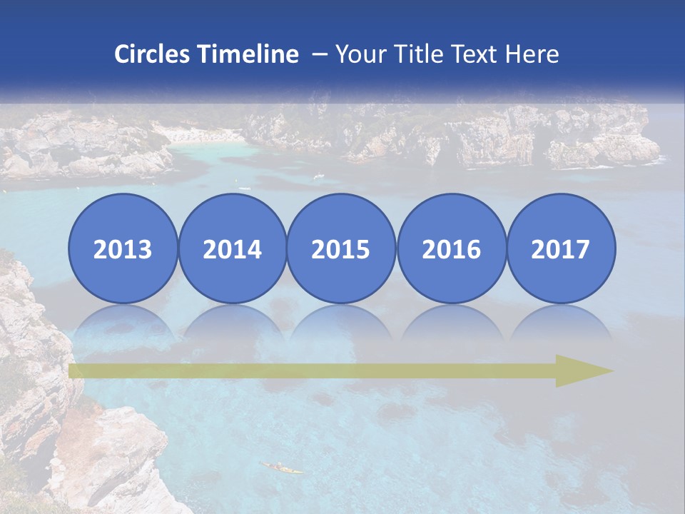 An Island In The Ocean PowerPoint Template