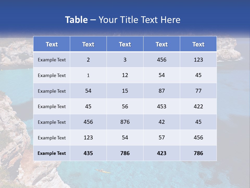 An Island In The Ocean PowerPoint Template