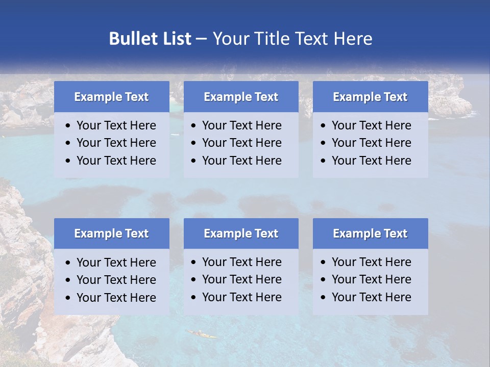 An Island In The Ocean PowerPoint Template