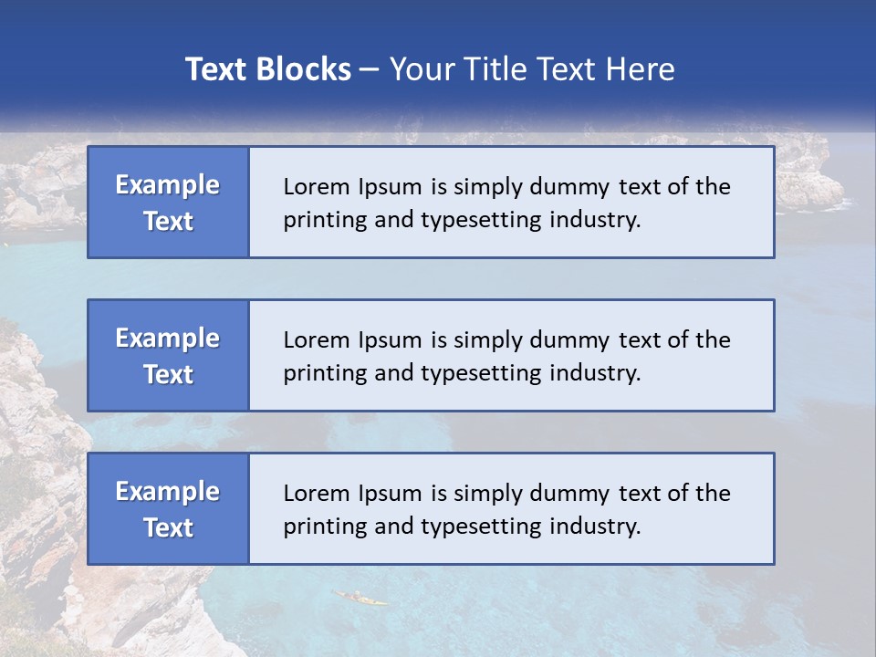 An Island In The Ocean PowerPoint Template