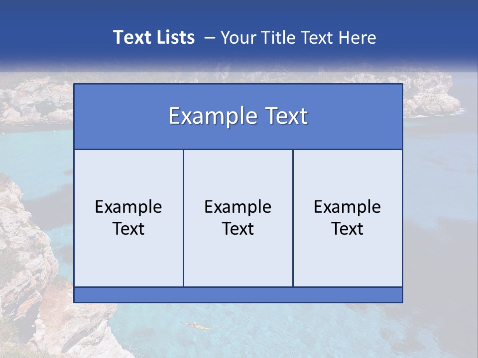 An Island In The Ocean PowerPoint Template