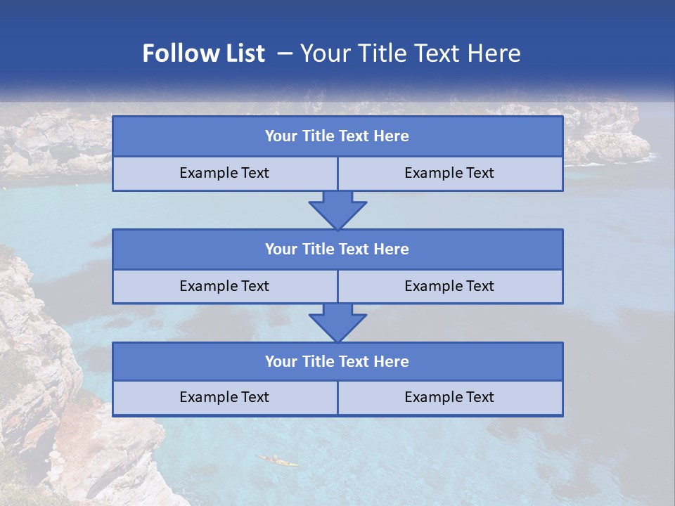 An Island In The Ocean PowerPoint Template