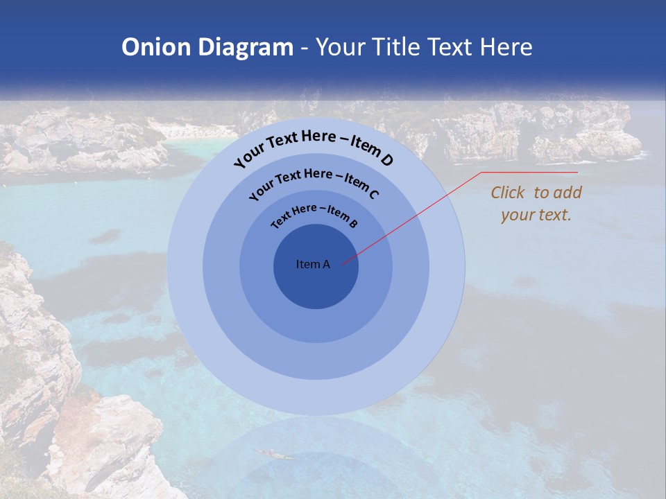 An Island In The Ocean PowerPoint Template