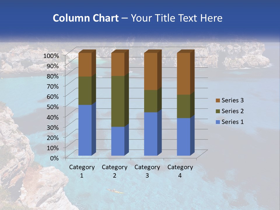 An Island In The Ocean PowerPoint Template