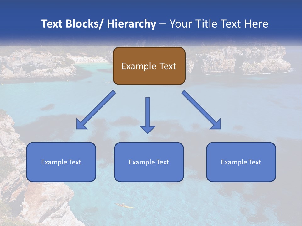 An Island In The Ocean PowerPoint Template