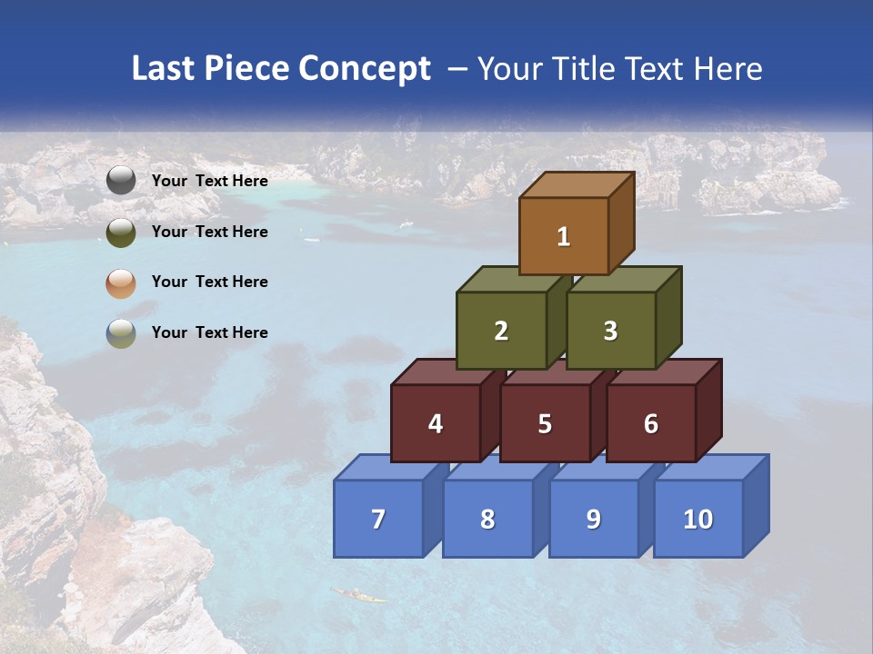 An Island In The Ocean PowerPoint Template