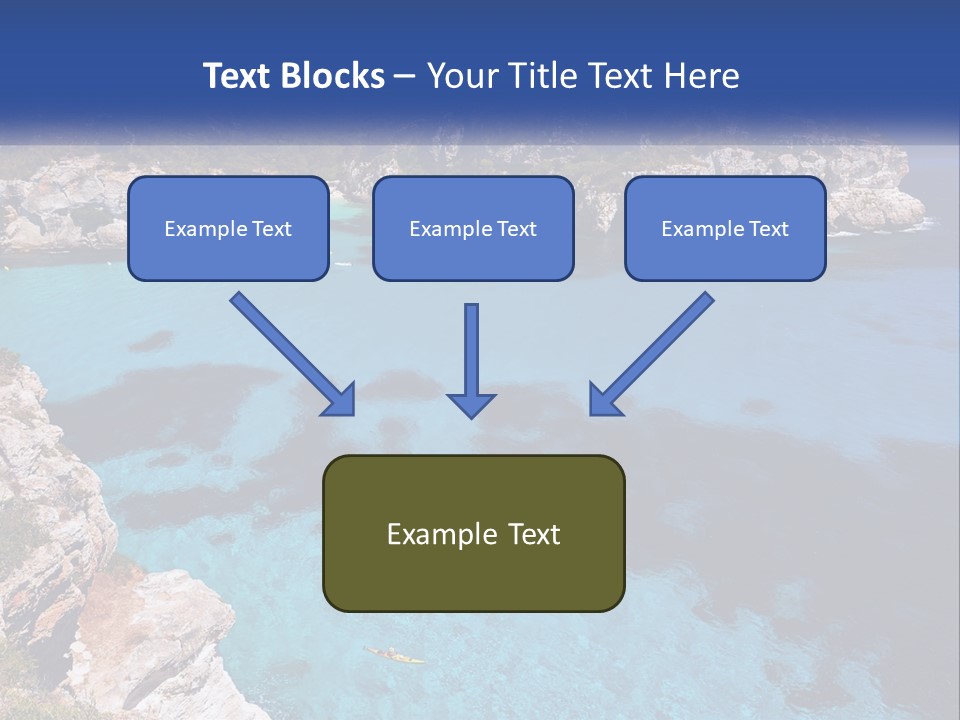 An Island In The Ocean PowerPoint Template