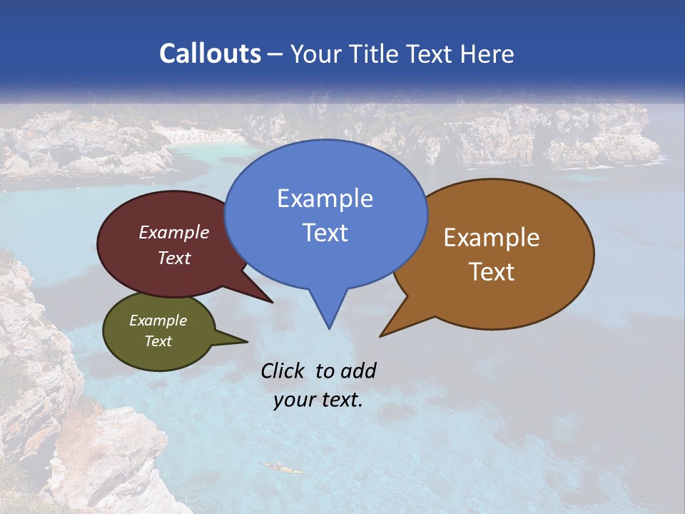 An Island In The Ocean PowerPoint Template