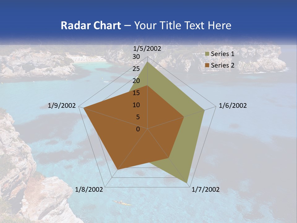 An Island In The Ocean PowerPoint Template